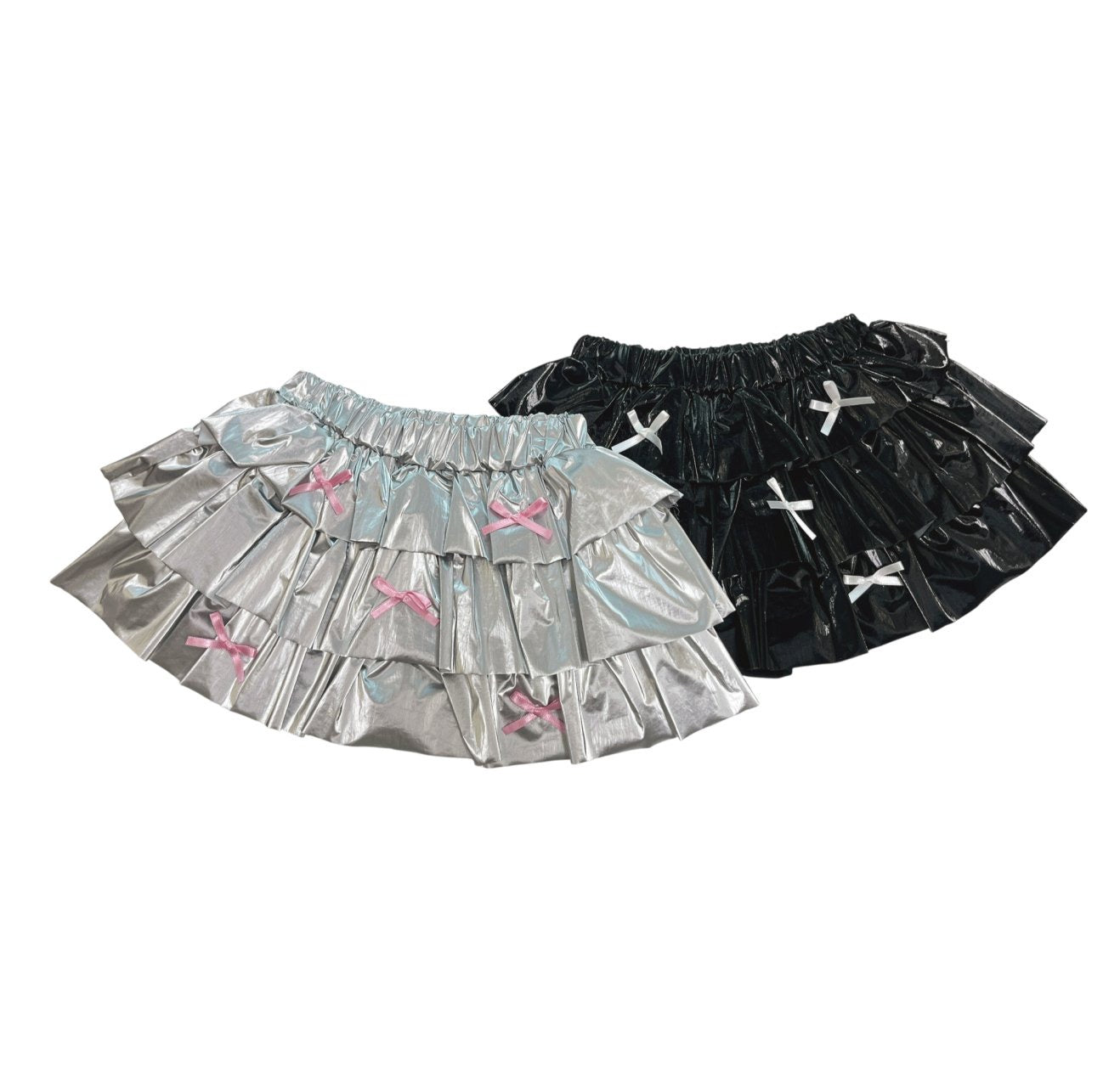 [KIDS] Ribbon tiered skirt