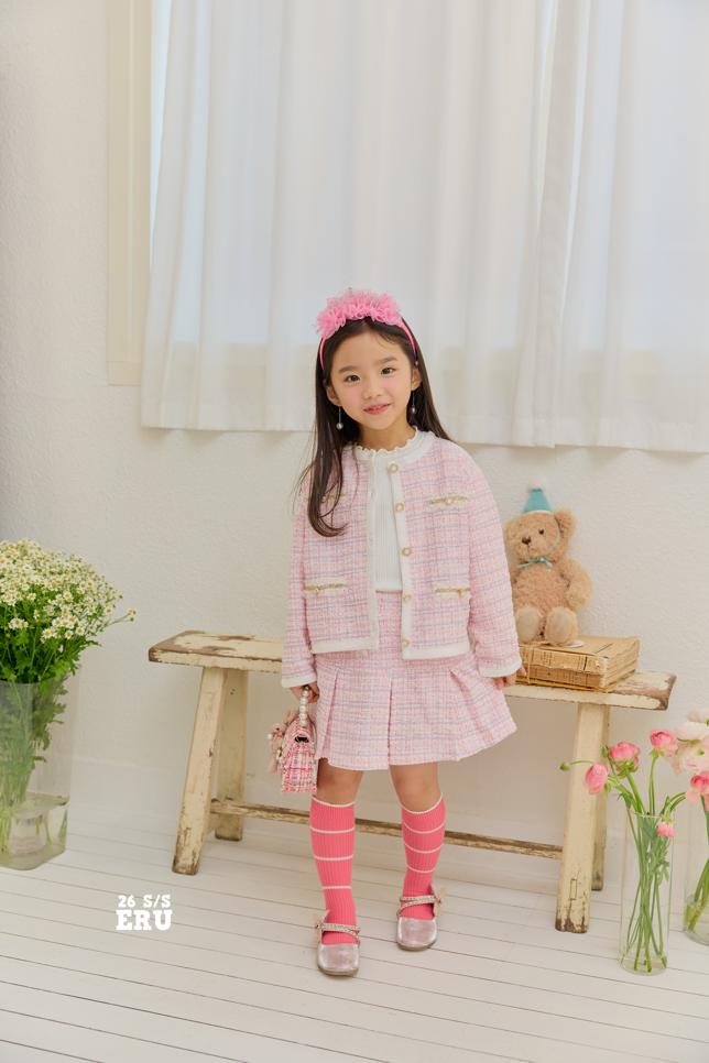 [KIDS] Tweed Two-Piece Set