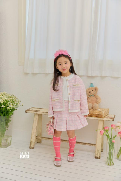 [KIDS] Tweed Two-Piece Set