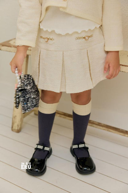 [KIDS] Tweed Two-Piece Set