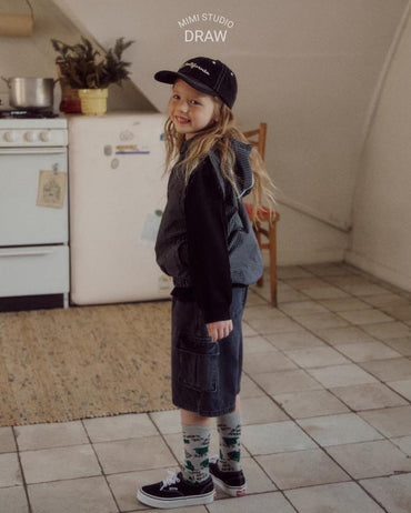 [KIDS] Cargo Denim Pants