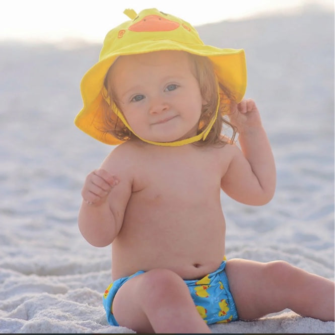 Swim diaper + sun hat sets