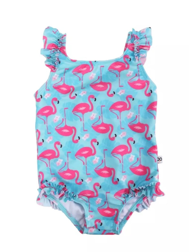 Zoocchini Baby Girl UPF50 Snap Swimsuit & Sunhat Set