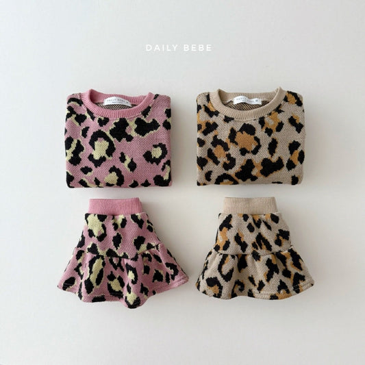 Leopard Skirt Set