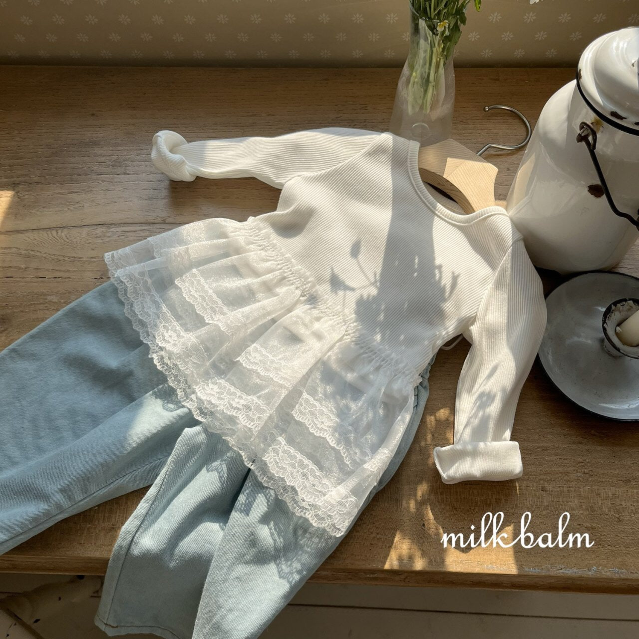 [KIDS] Lace Ripped T-Shirts