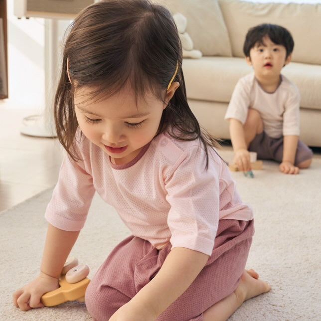 [KIDS] Mesh Anti-colic Loungewear Set