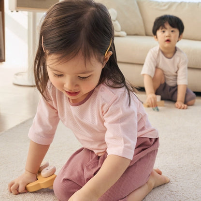 [KIDS] Mesh Anti-colic Loungewear Set