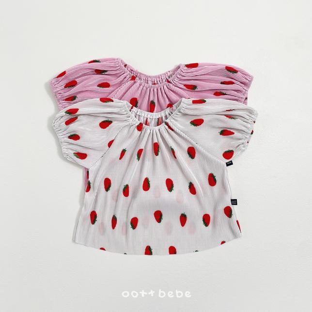 [BABY/KIDS] Strawberry Top & Bottom Set
