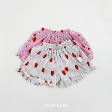 [BABY/KIDS] Strawberry Top & Bottom Set