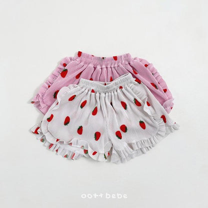 [BABY/KIDS] Strawberry Top & Bottom Set