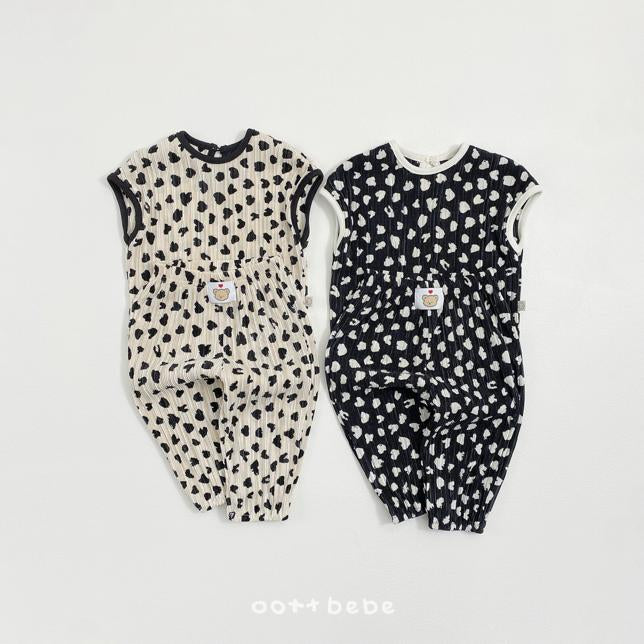 [BABY/KIDS/MOM] Leopard Pleats Mom / Overalls / Toddler Set