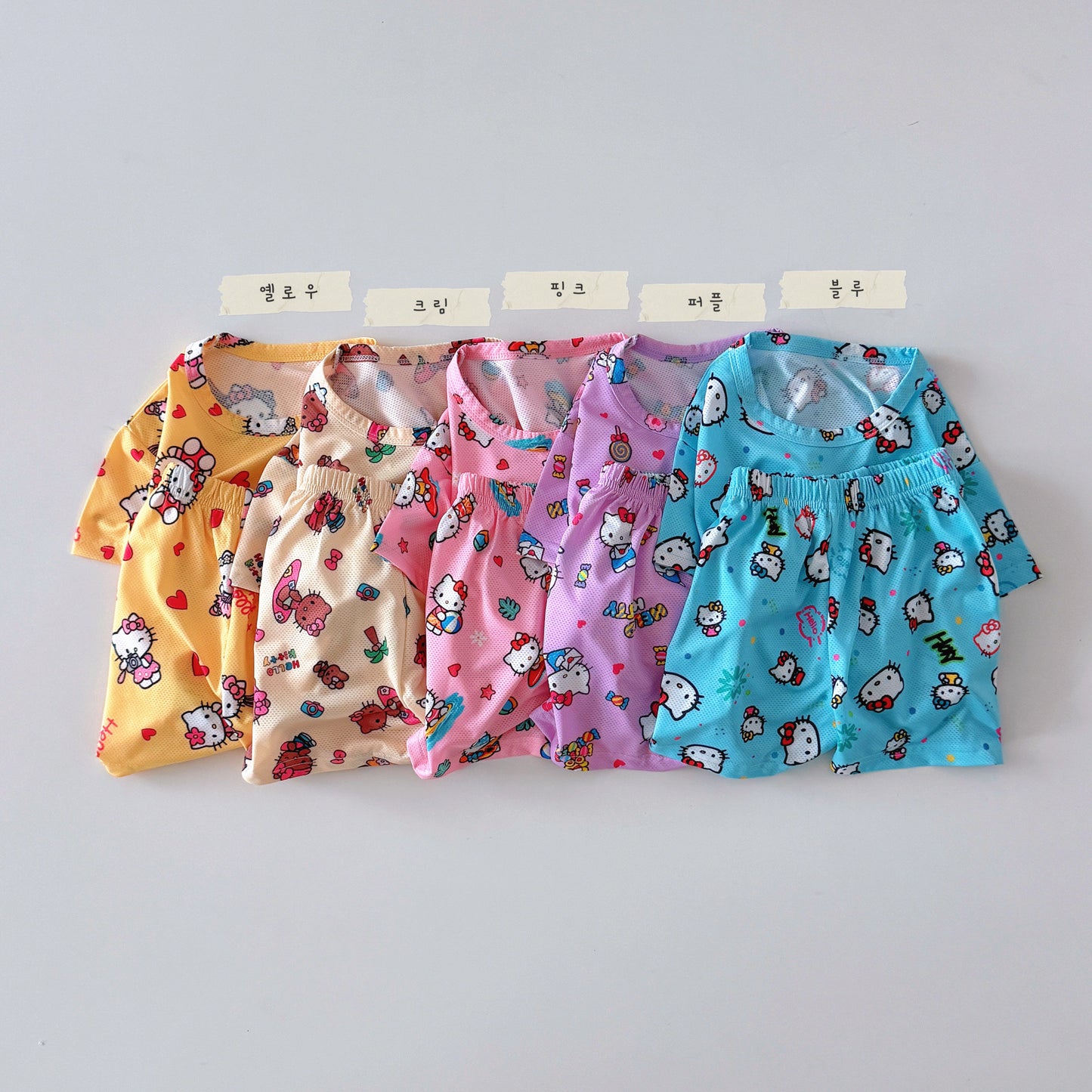 [FAMILY] Kitty Cool Mesh Pajamas
