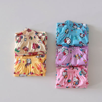[FAMILY] Kitty Cool Mesh Pajamas