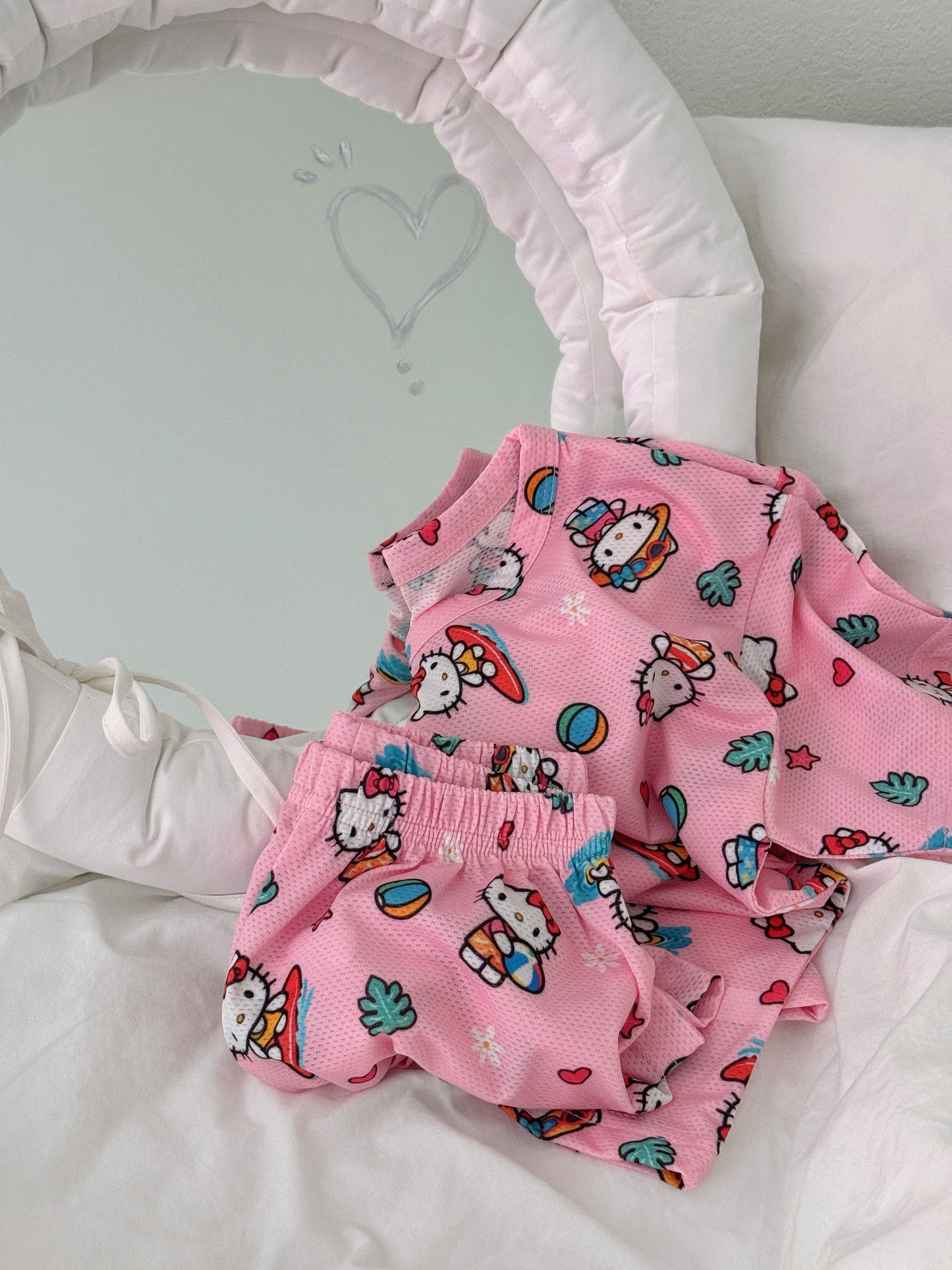 [FAMILY] Kitty Cool Mesh Pajamas