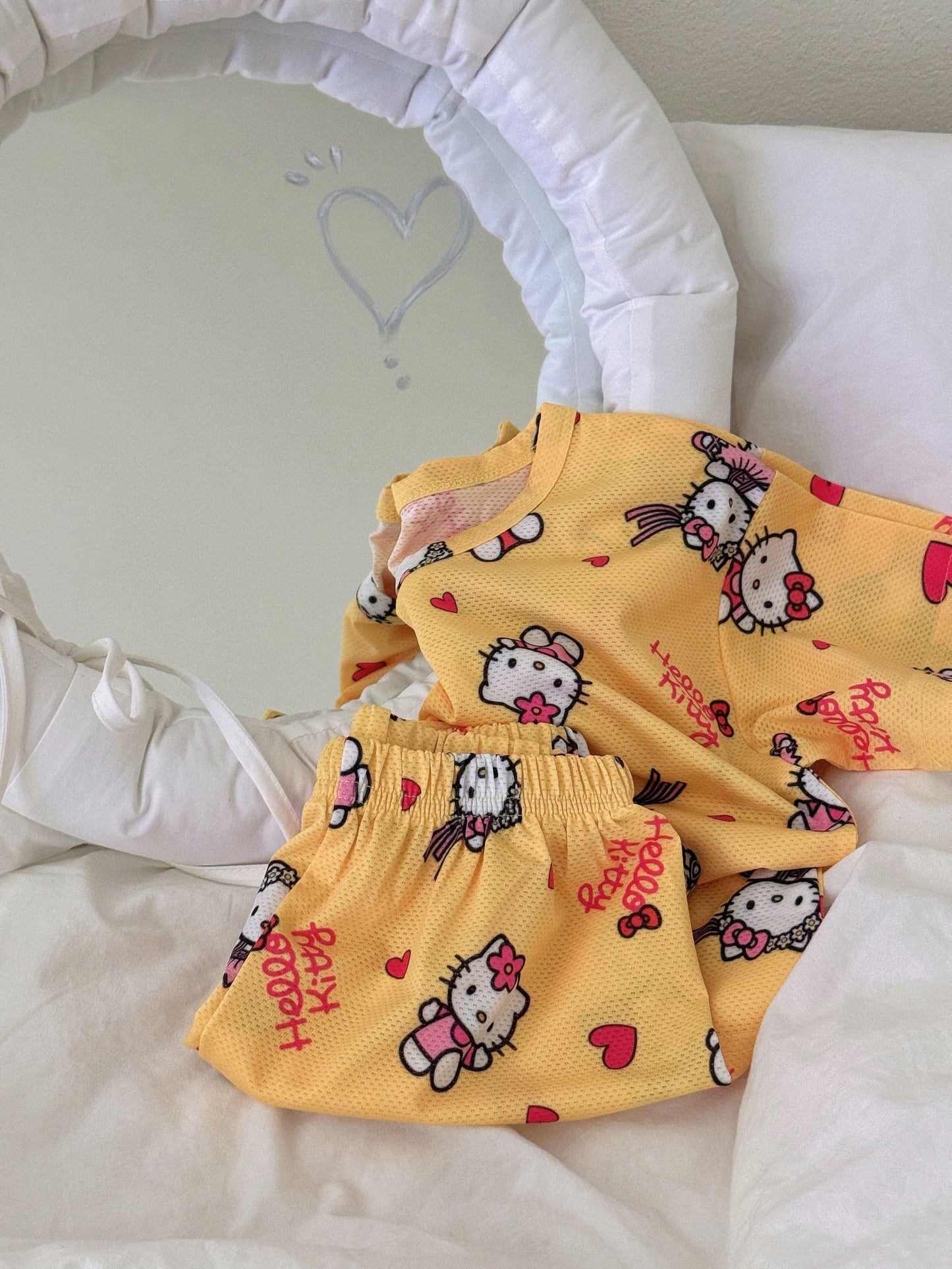 [FAMILY] Kitty Cool Mesh Pajamas