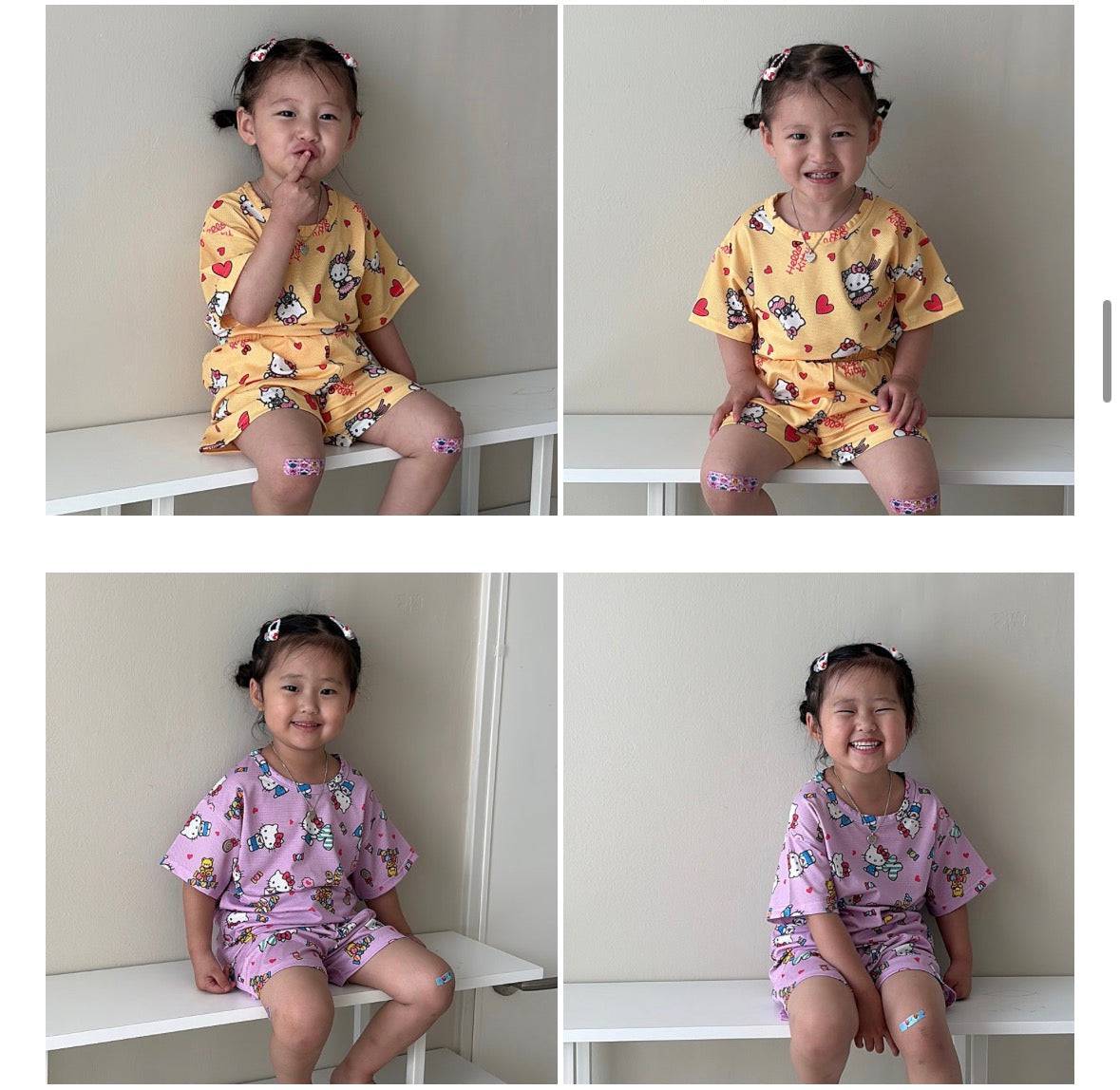 [FAMILY] Kitty Cool Mesh Pajamas