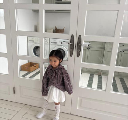 [KIDS] Playful hooded windbreaker