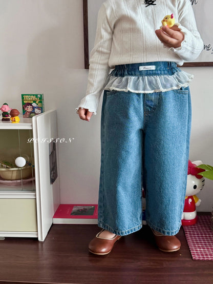 [KIDS] Chouchou Lace Denim