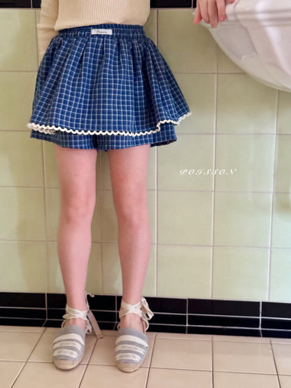 [JUNIOR] Merry Checked Skort