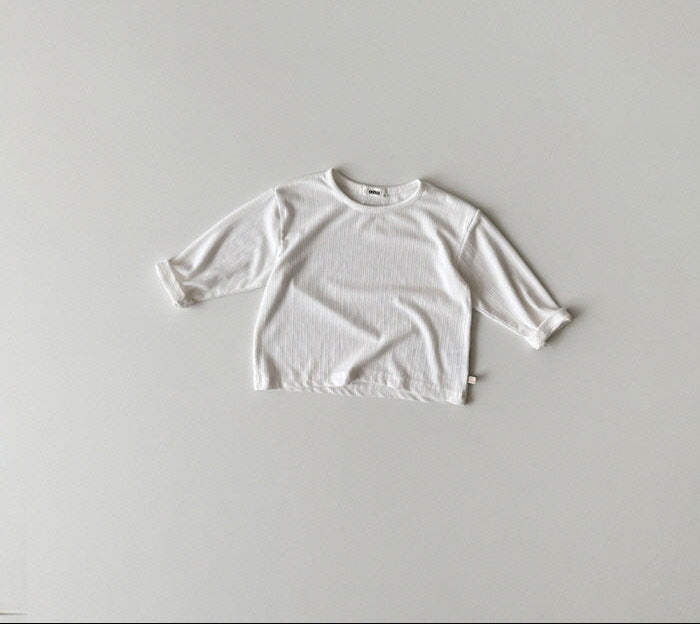 [KIDS] Modal ribbed T-shirt