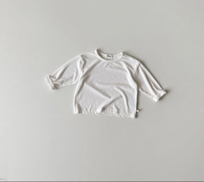[KIDS] Modal ribbed T-shirt