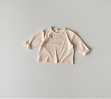 [KIDS] Modal ribbed T-shirt