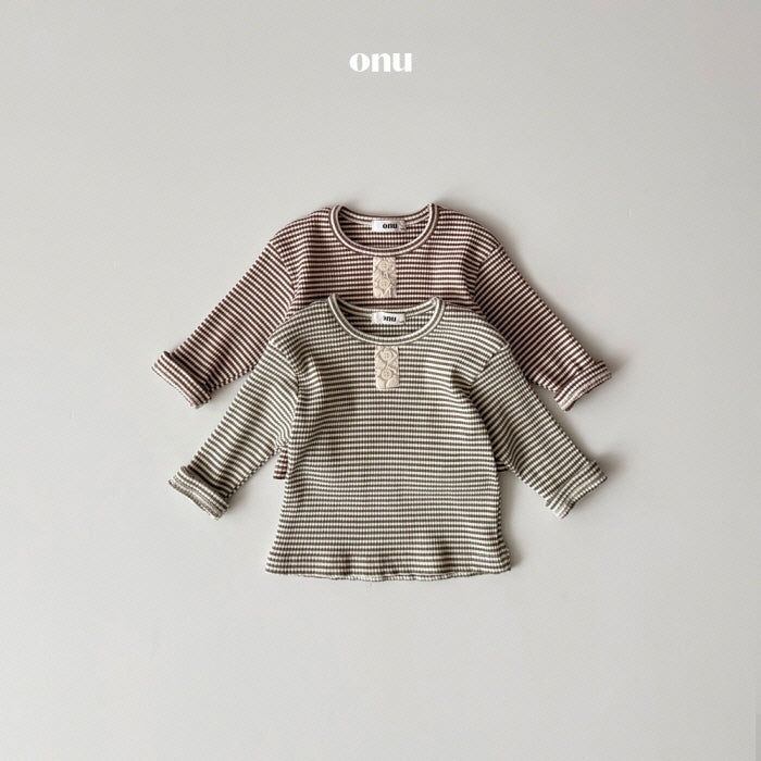 [BABY] Half-button T-shirt
