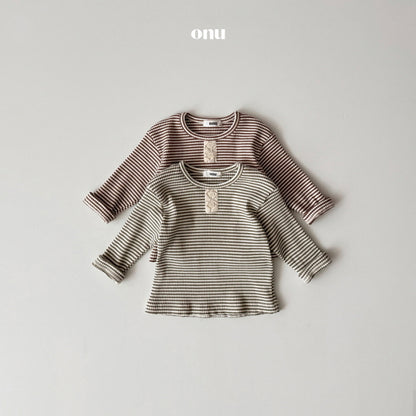 [BABY] Half-button T-shirt