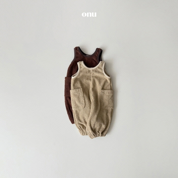 [BABY] Terry cloth overalls