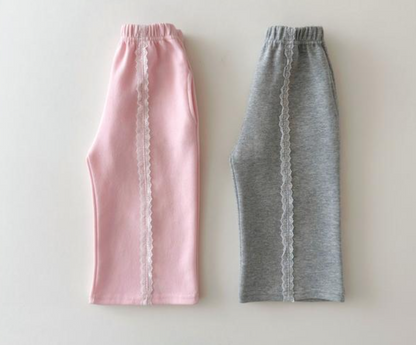 [KIDS] Lace Point Top & Bottom Set