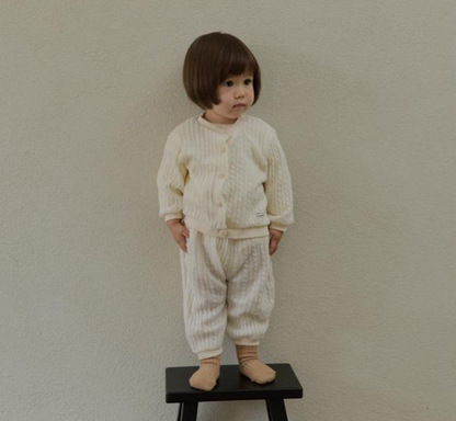 [BABY] Cable knit jogger pants