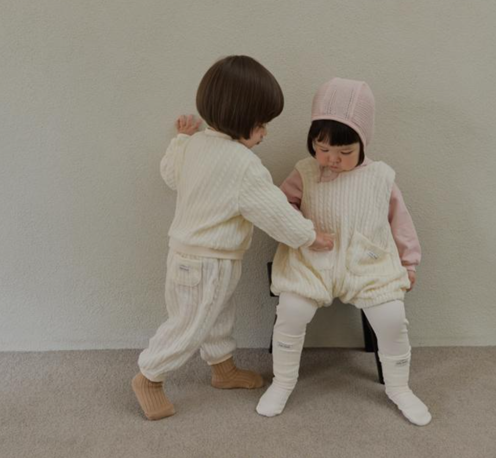 [BABY] Cable knit jogger pants