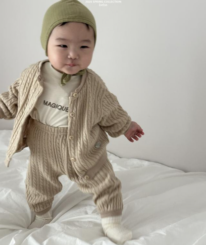 [BABY] Cable knit jogger pants