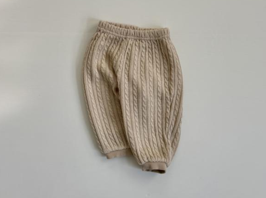 [BABY] Cable knit jogger pants