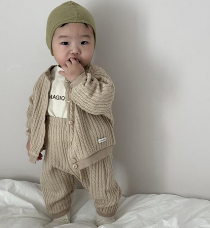 [BABY] Cable knit jogger pants