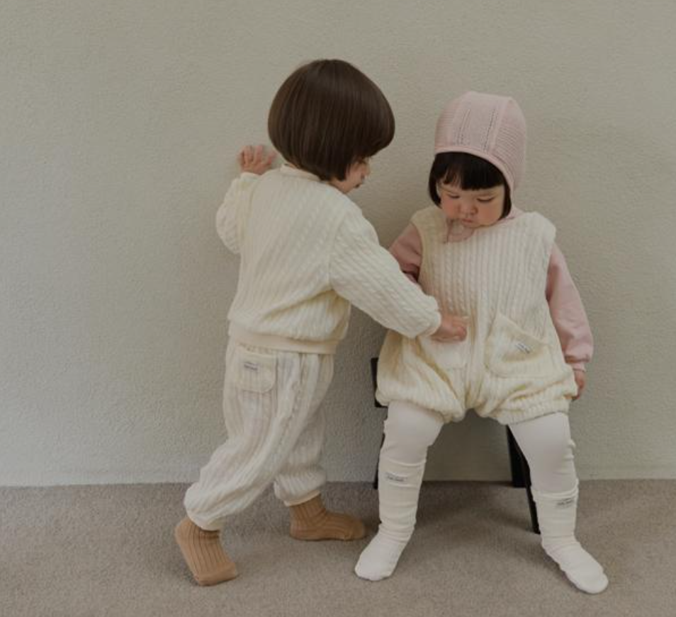 [BABY] Cable knit jogger pants