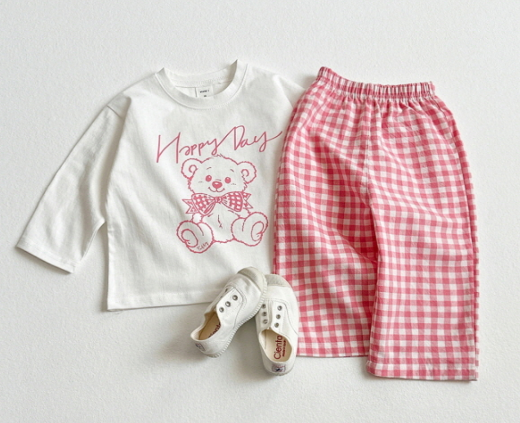 [KIDS] Happy bear check set
