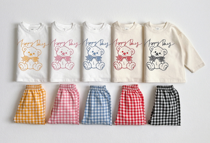 [KIDS] Happy bear check set