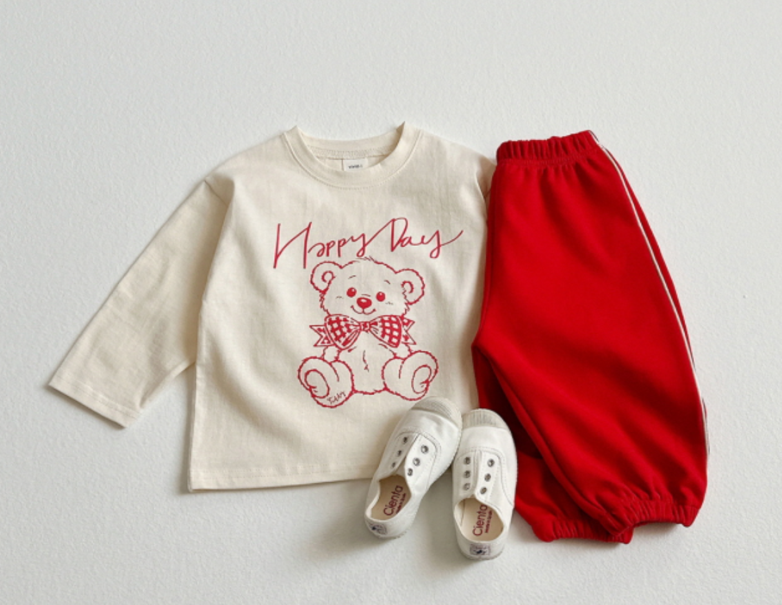 [KIDS] Happy bear check set