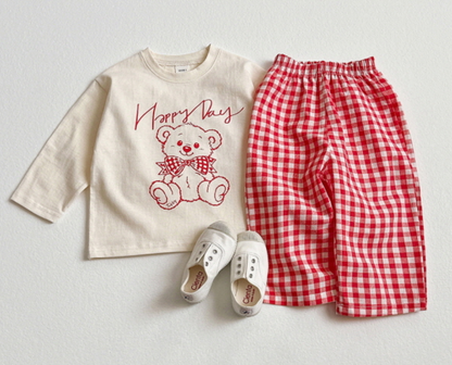 [KIDS] Happy bear check set