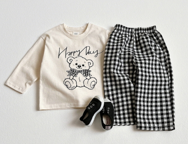 [KIDS] Happy bear check set