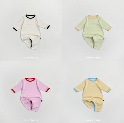 [BABY] Modal Heart Suit + Bunny Hat Set