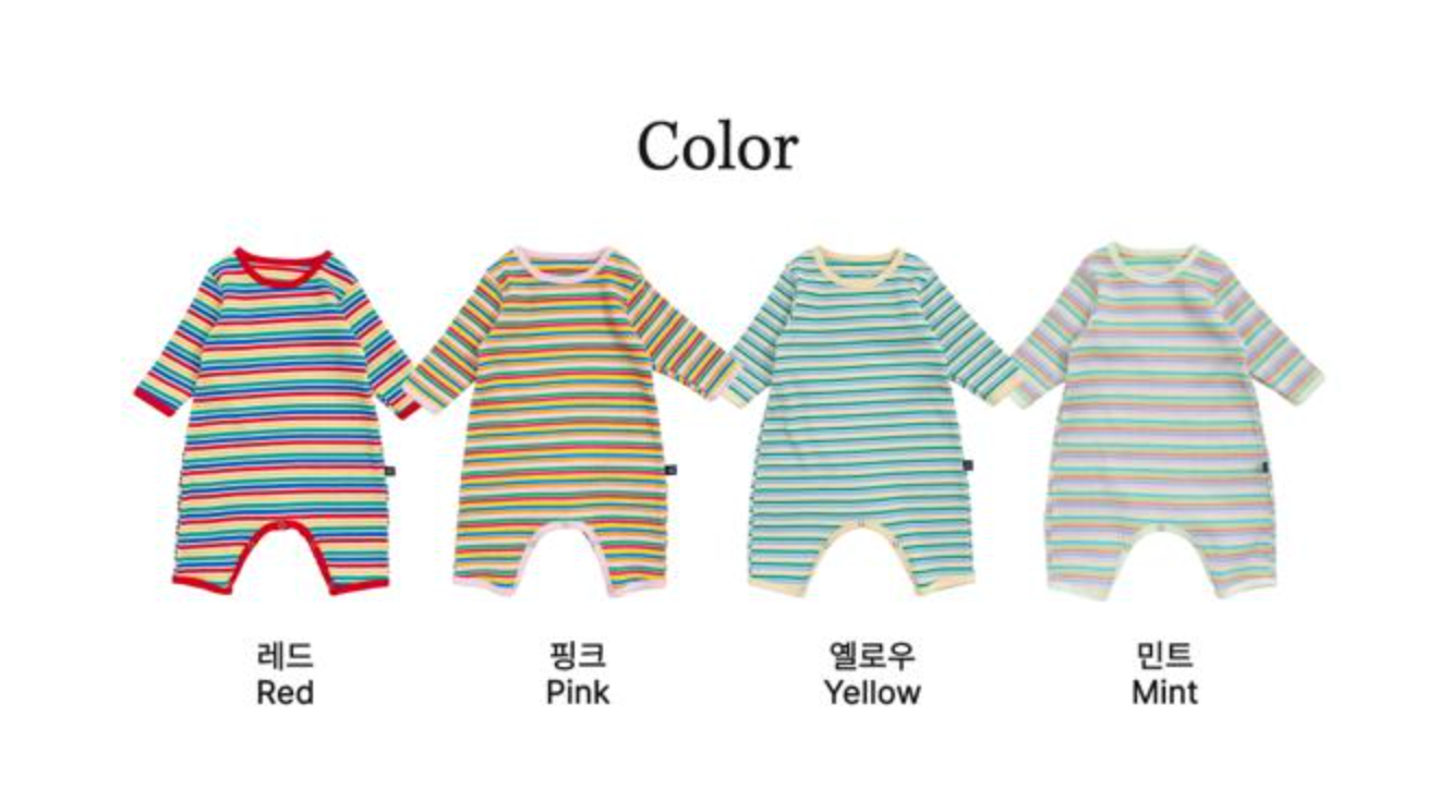 [BABY] Pallete bodysuits pajamas