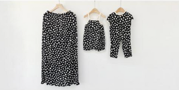 [BABY/KIDS/MOM] Leopard Pleats Mom / Overalls / Toddler Set