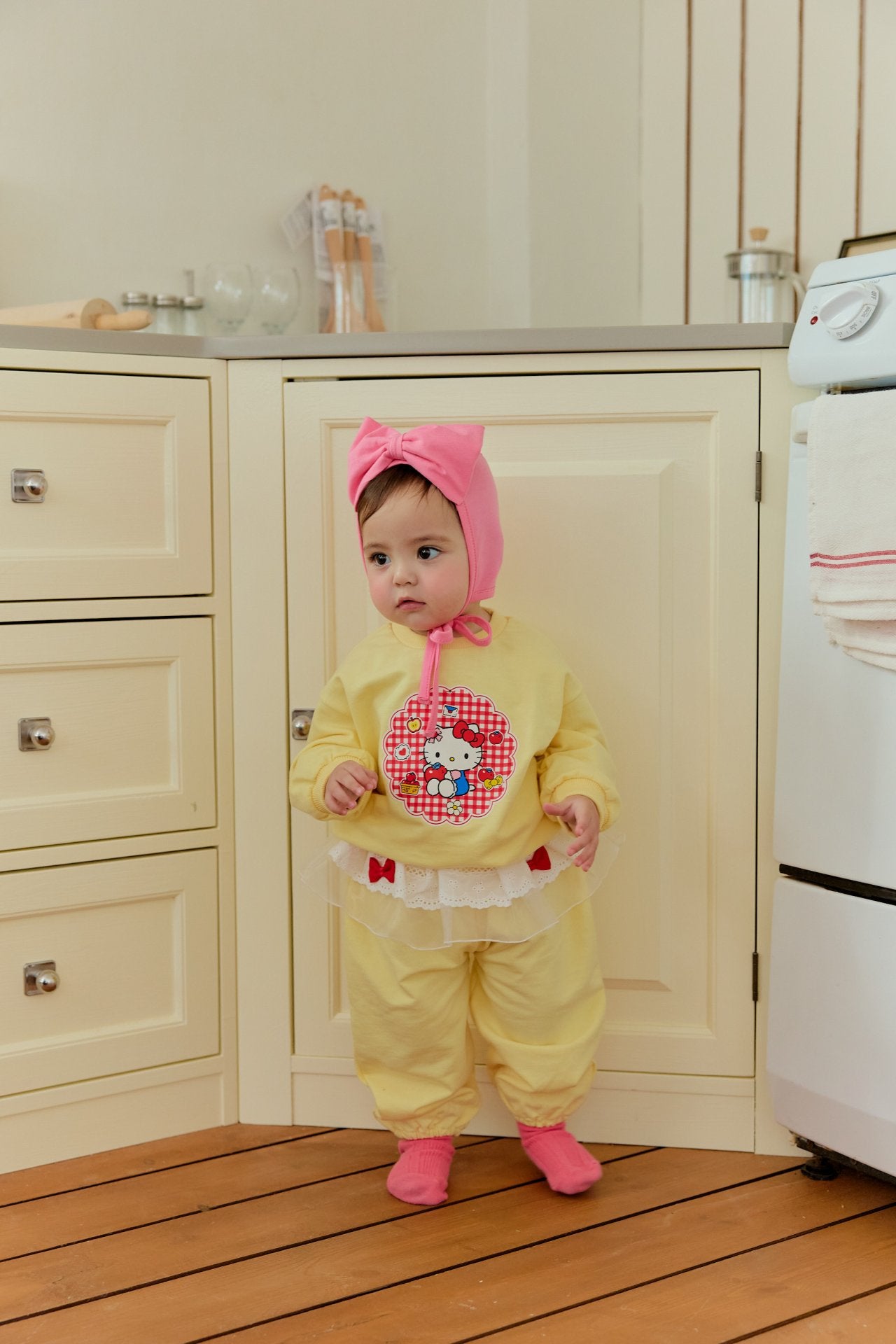 [BABY] Kitty top and bottom set