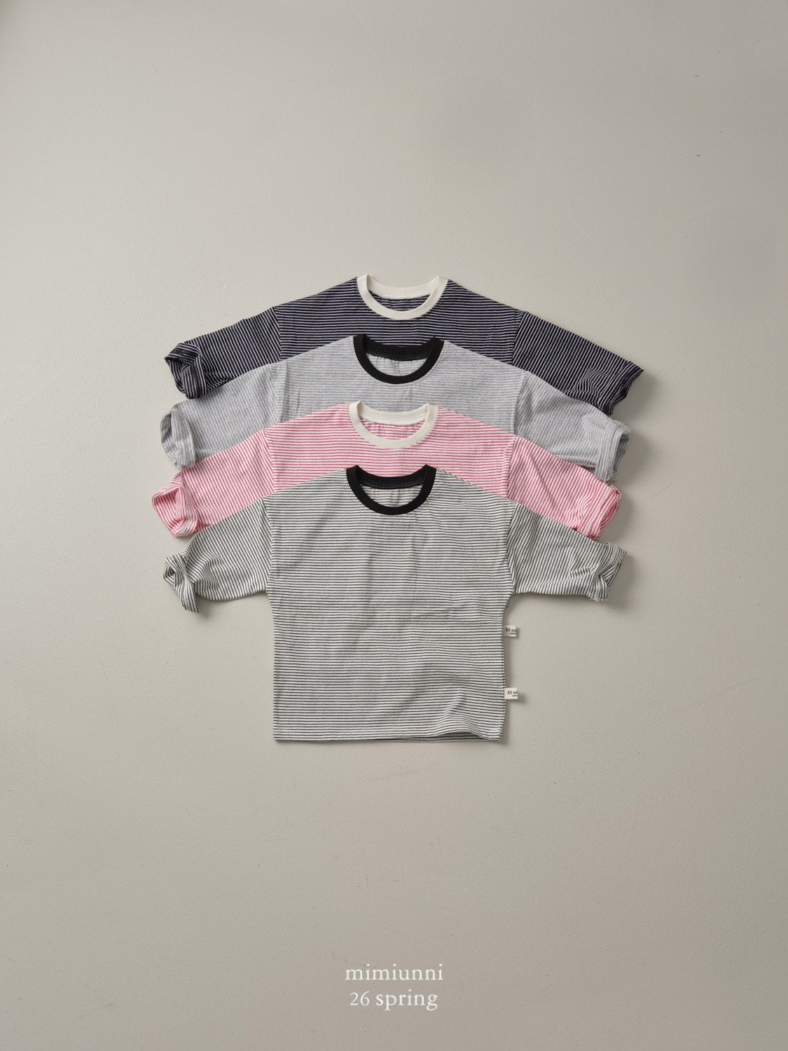 [KIDS] 1+1 Striped tee