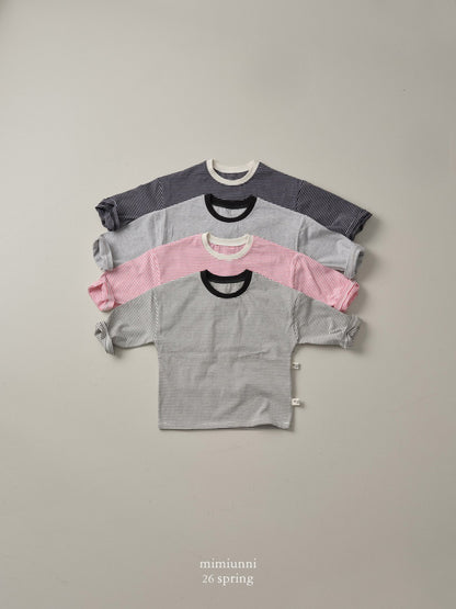 [KIDS] 1+1 Striped tee