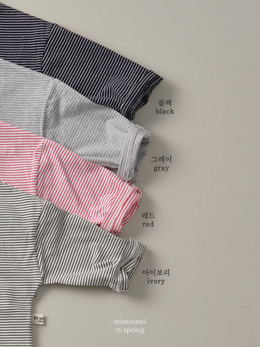 [JUNIOR] 1+1 Striped tee