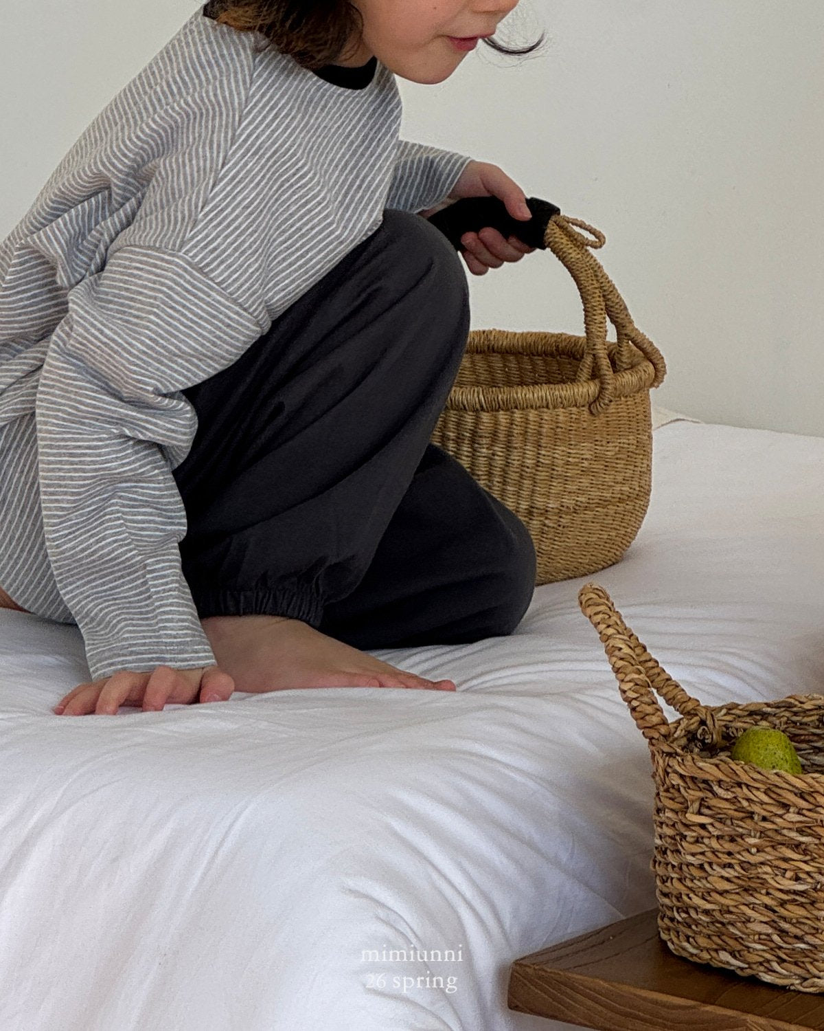 [KIDS] 1+1 Striped tee