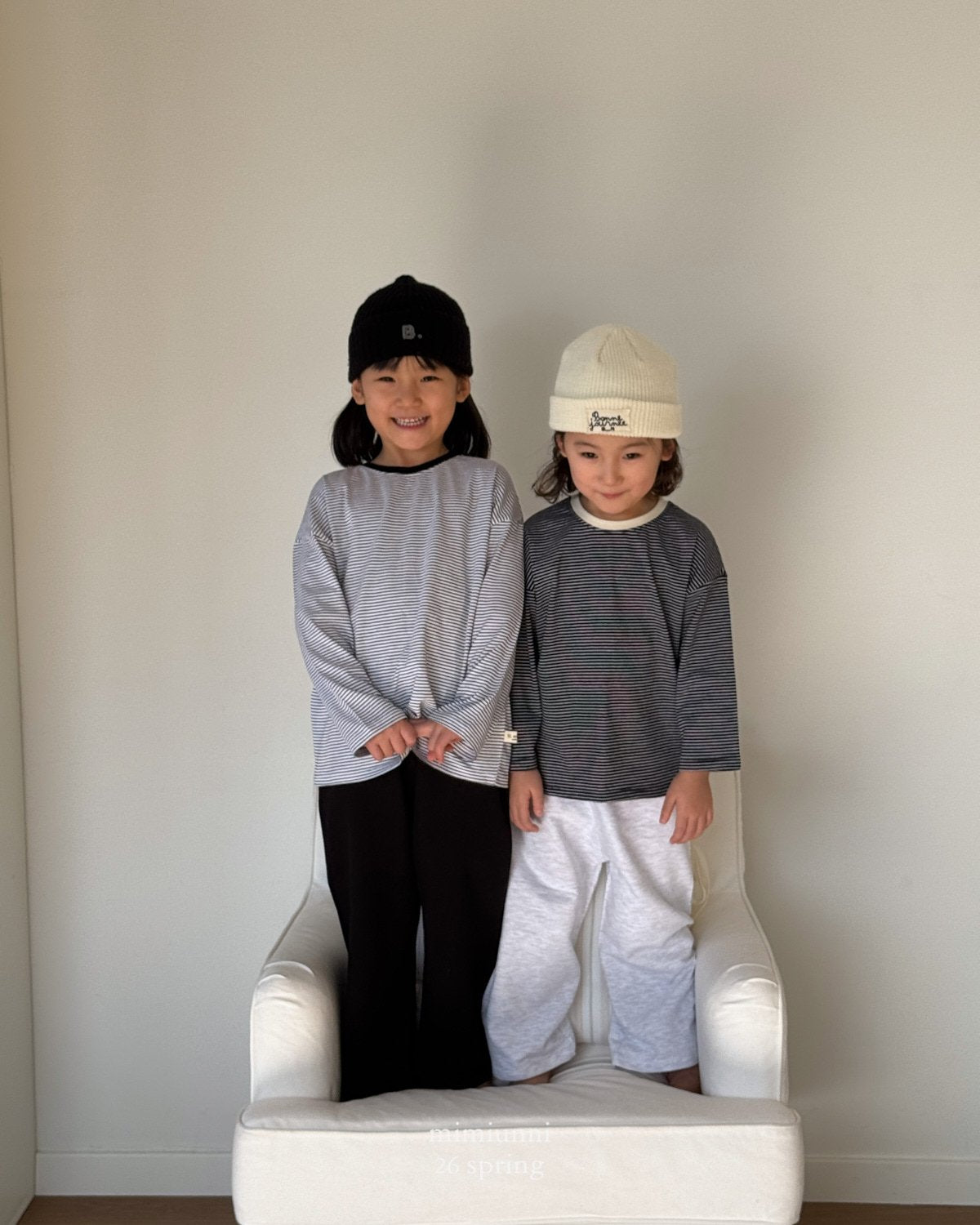 [KIDS] 1+1 Striped tee